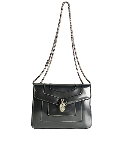 Serpenti Forever Flap Bag, front view